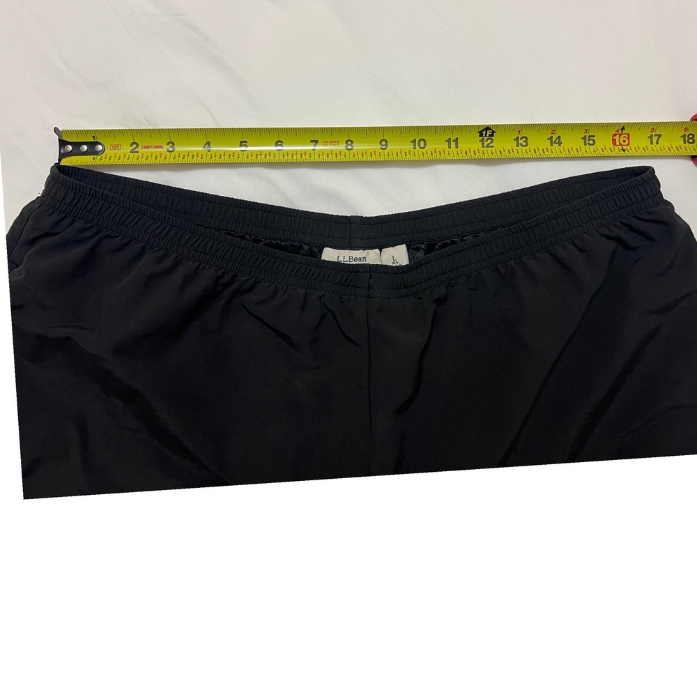 L.L. Bean Mens Black Running Shorts‎ Size Large Lightweight Athletic Gym Workout - Picture 5 of 10